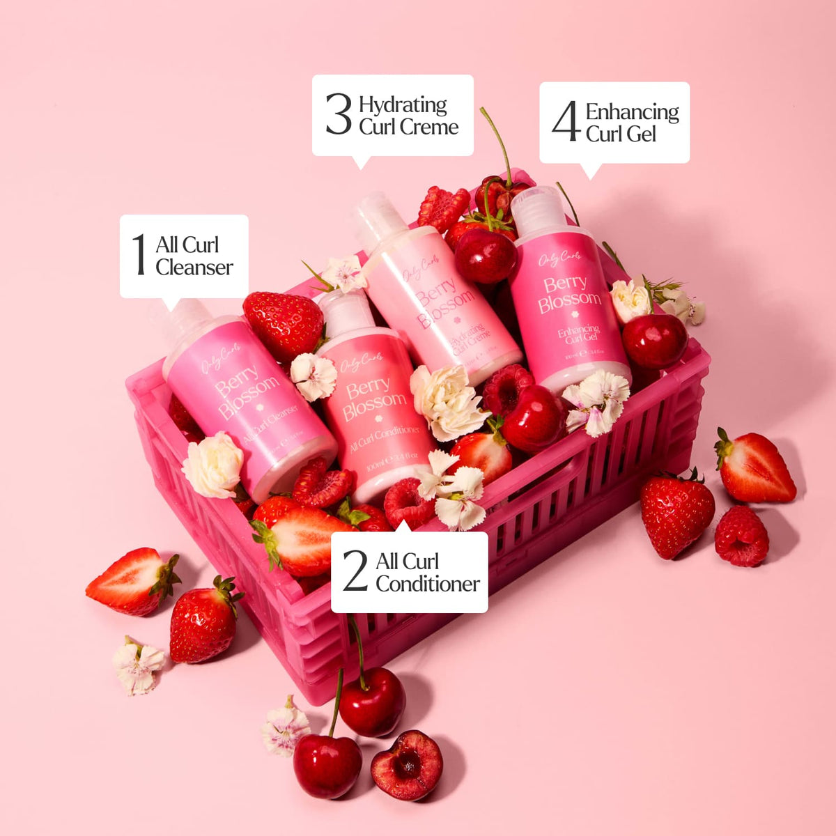 Only Curls Berry Blossom Mini Travel Bundle