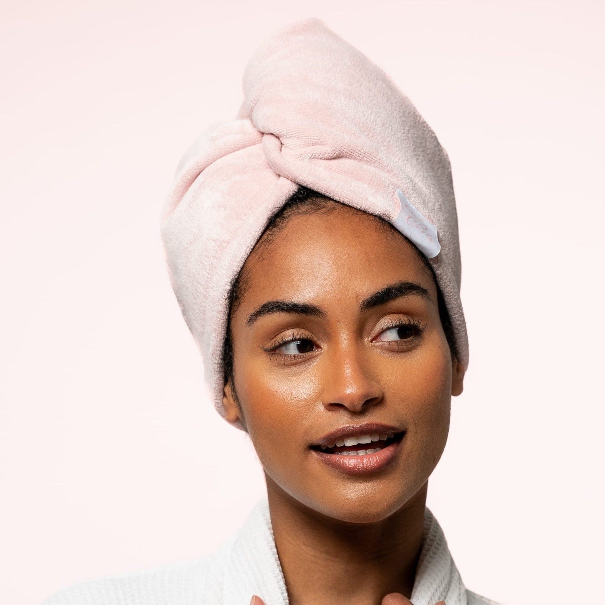 Only Curls Towel Turban - Pink - Only Curls