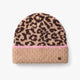 Only Curls Fluffy Leopard Satin-Lined Beanie