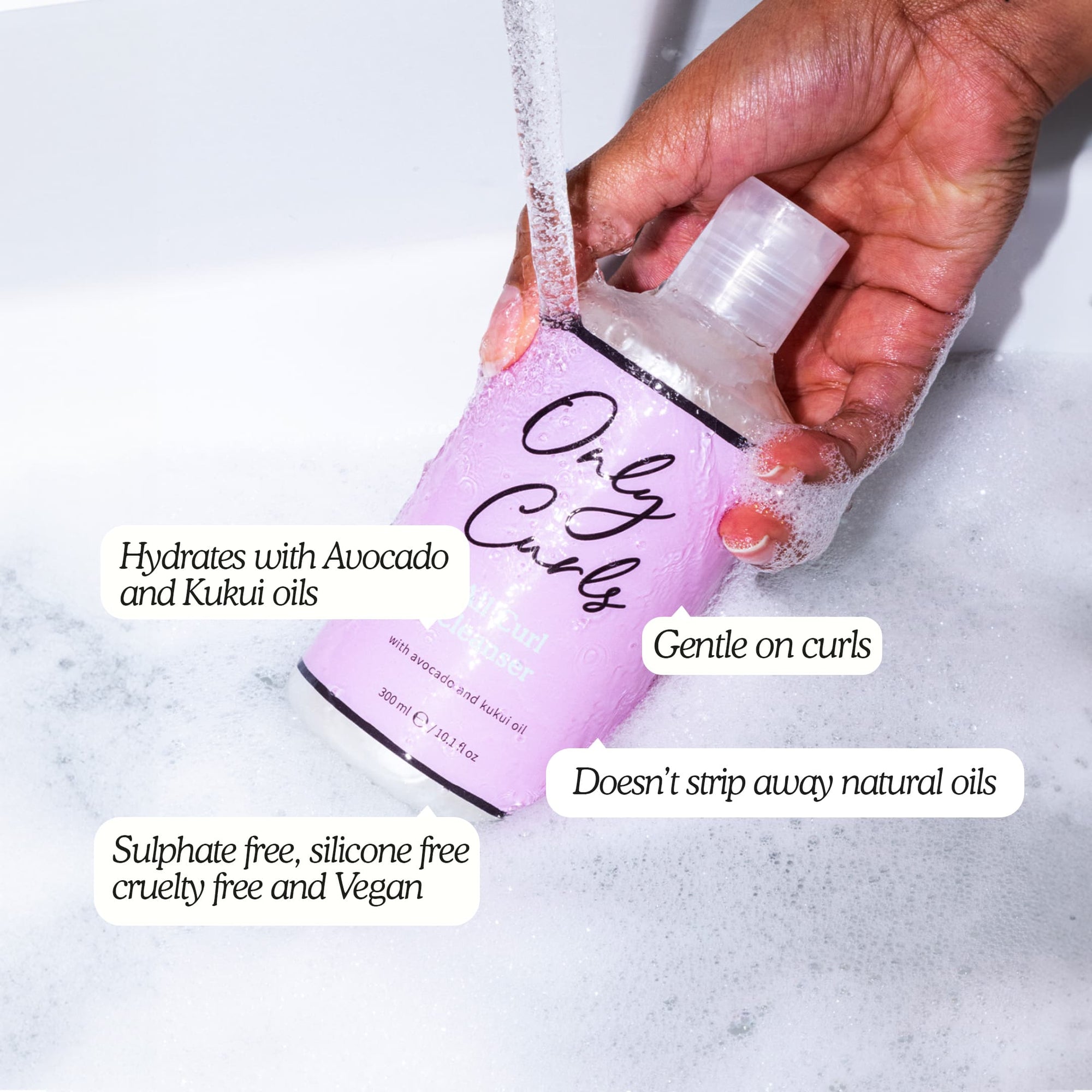 All Curl Cleanser Shampoo - Shampoo for Hydrated Curls - Only Curls