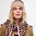 Only Curls Leopard Satin-Lined Beanie & Glove Set - Only Curls