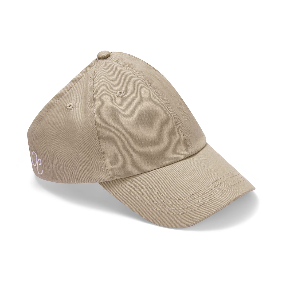 Only Curls Satin Lined Baseball Hat (with open back) - Beige - Only Curls