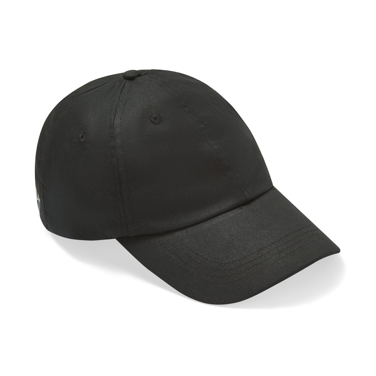 Only Curls Satin Lined Baseball Hat  - Black - Only Curls