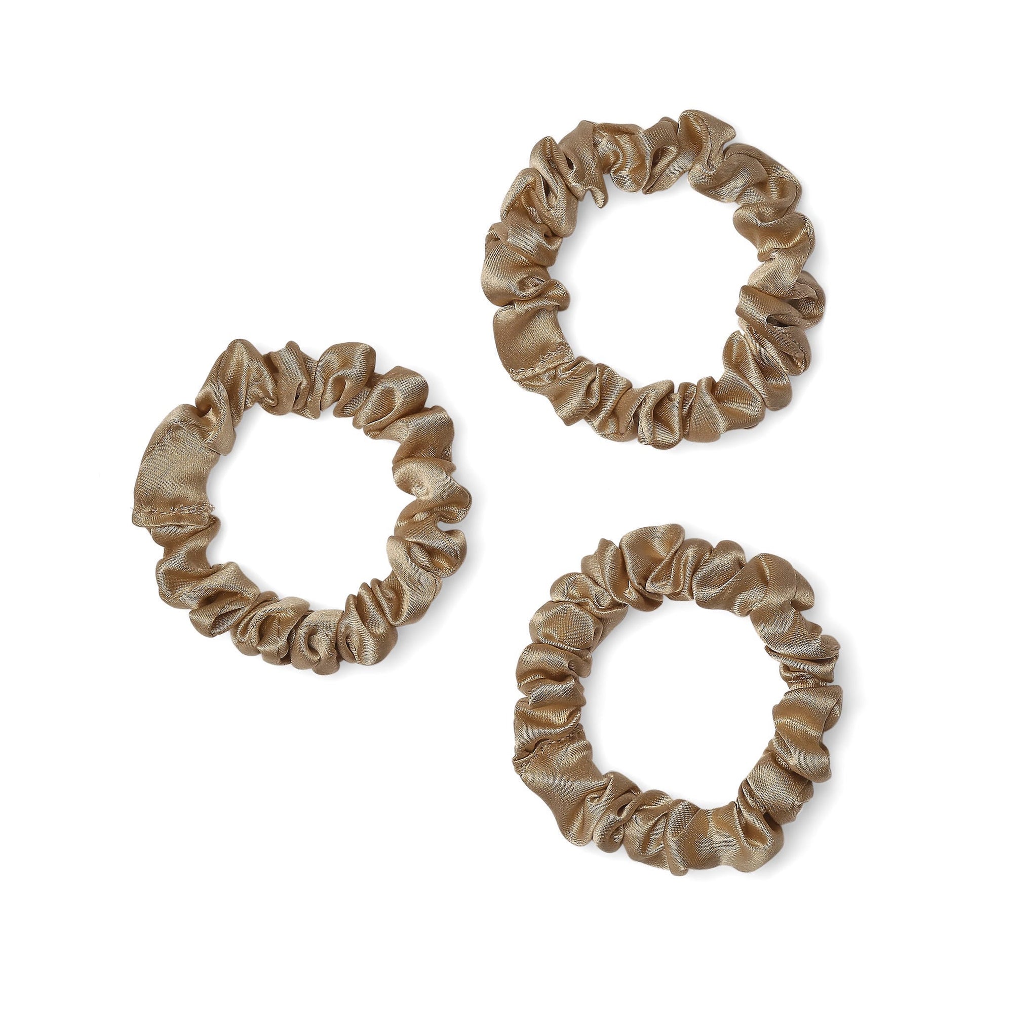 Only Curls Silk Scrunchies (Mini) - Blonde - Only Curls