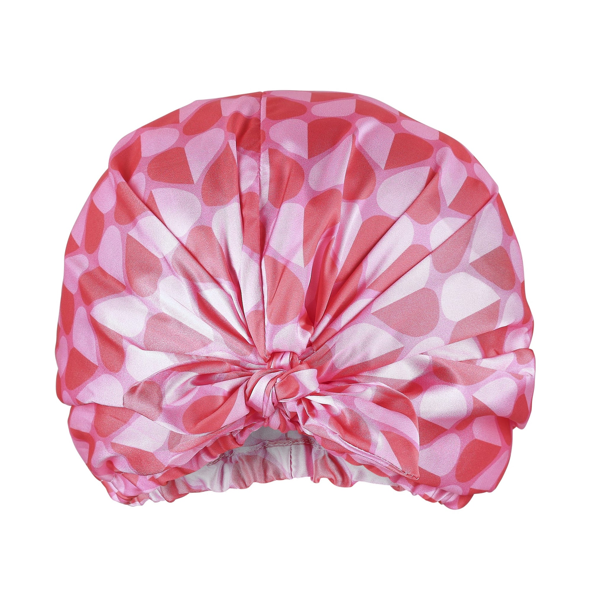 Only Curls Satin Sleep Turban - Pink Hearts - Only Curls