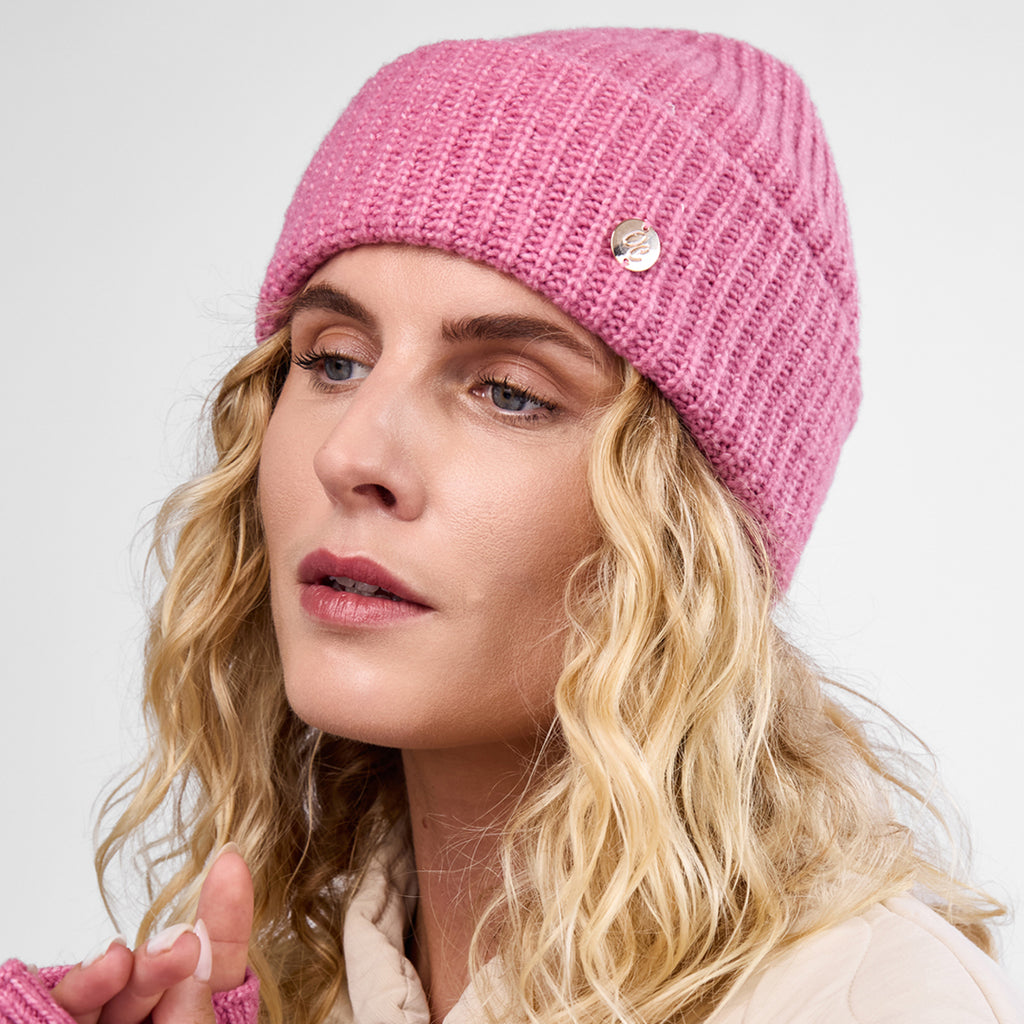 Only Curls Dusty Pink Super Soft Satin-Lined Beanie & Glove Set - Only Curls