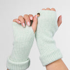 Only Curls Minty Green Super Soft Satin-Lined Beanie & Glove Set - Only Curls