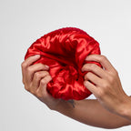 Only Curls Warm Red Super Soft Satin-Lined Beanie & Glove Set - Only Curls