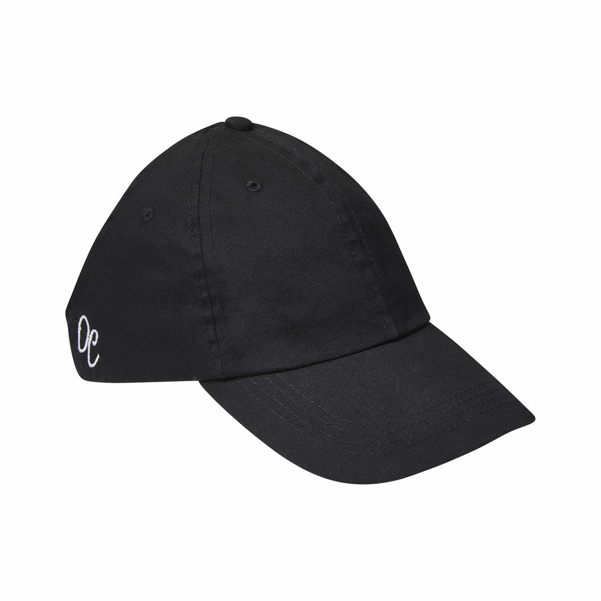 Only Curls Satin Lined Baseball Hat (with open back) - Jet Black - Only Curls