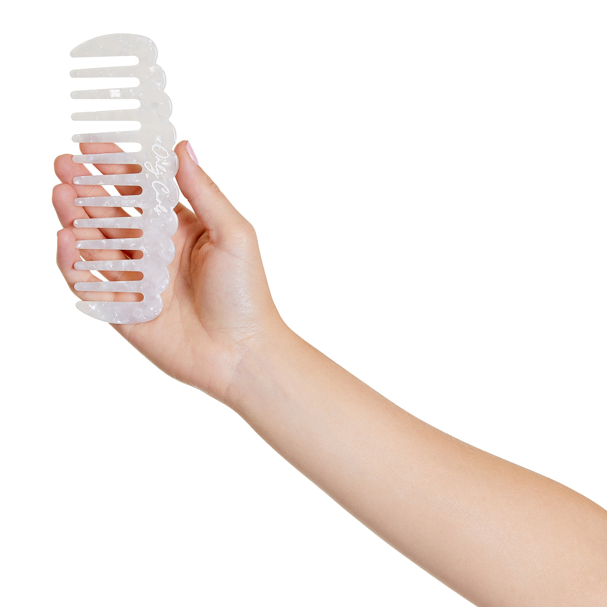 Only Curls White Shimmer Comb - Only Curls